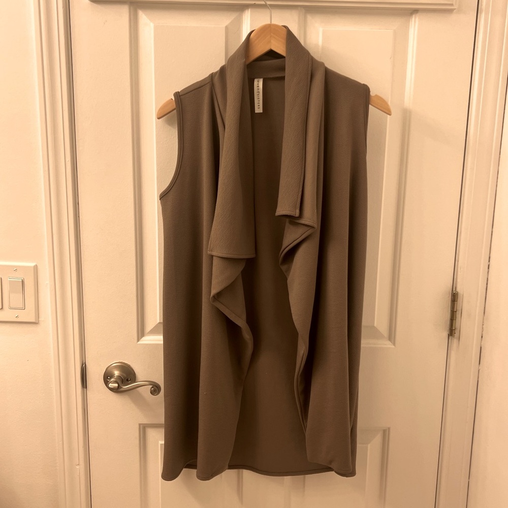 Seven sisters open front long vest/shawl